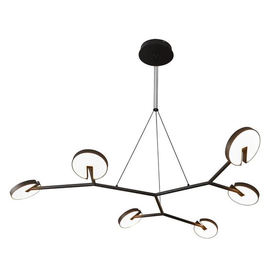 4401-6P, подвесная люстра, L1175xW1170xH1200, 6xLEDx12W, 6300LM, 3000K, IP20, included