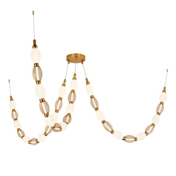 4559-3PC, подвесная/потолочная люстра, D200xH1780/2780 + D650xH890/1775 + D1980xH820/1725, 3xLEDx18W, 2910LM, 4000K, included, изображение 7