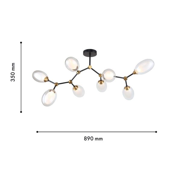 4083-8P, подвесная люстра, L890xW800xH350, 8xG9x40W, excluded, изображение 3