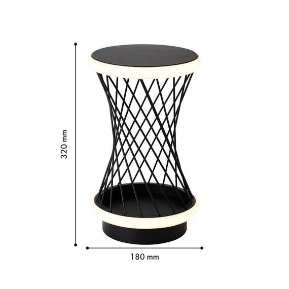 4436-2T, настольный светильник, D180xH320, LEDx12W, 1200LM, 3000-6000K, included, switch, изображение 3