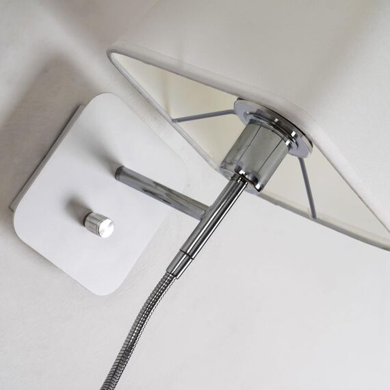 1687-2W, настенный светильник, D215xW180xH460, 1xE14x40W, excluded + 1xLEDx1W, 80LM, 4000K, included, switch, изображение 4