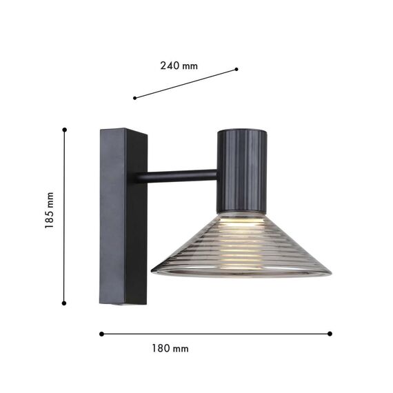 4622-1W, настенный светильник, D240xW180xH185, 1xLEDx6W, 480LM, 3000K, included, изображение 3
