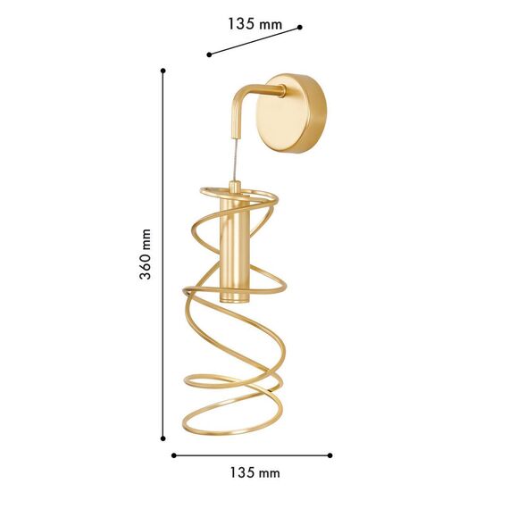 4554-1W, настенный светильник, D135xW135xH360, LEDx5W, 355LM, 4000K, included, изображение 3