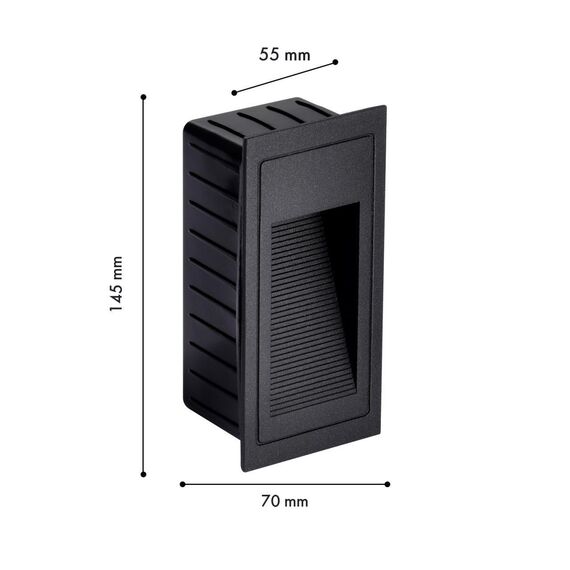 4396-2W, уличный светильник, D55xW70xH145, cutout:W65xH130, LEDx3W, 263LM, 3000K, IP66, included, изображение 2