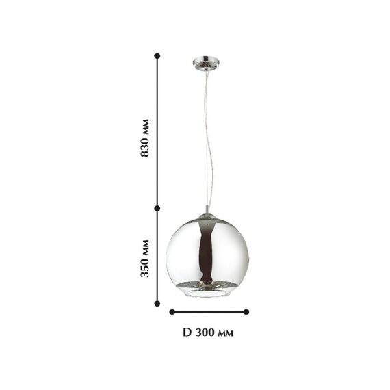 1688-1P, подвес, D300xH350/1550, 1xE27x60W, excluded, изображение 2