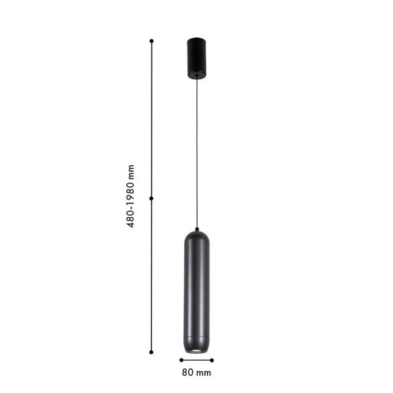 4294-1P, подвес, D80xH500/1800, LEDx5W, 450LM, 4000K, included, изображение 3