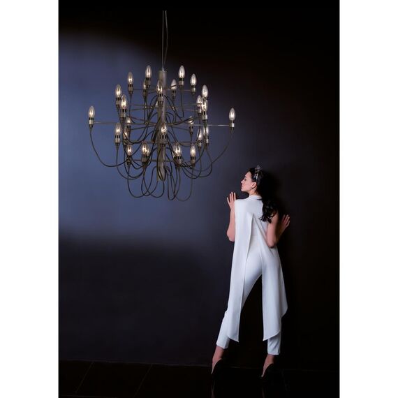 1892-30P, люстра подвесная, D860xH720/1720, 30xE14x40W, excluded, изображение 4