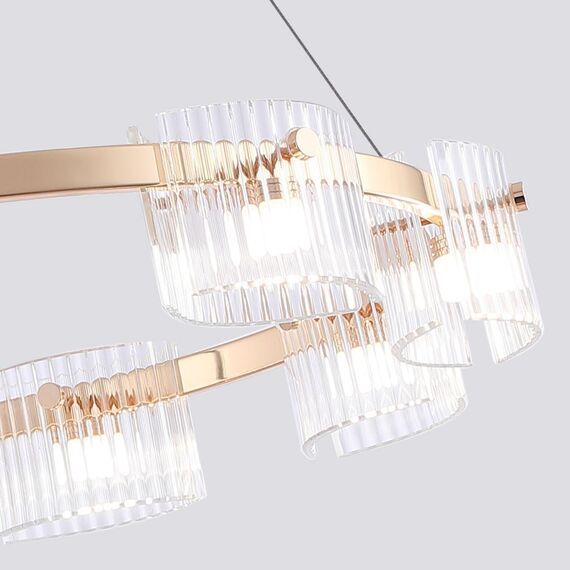 4248-9P, подвесная люстра, D620xH1300/1500, 9xLEDx5.5W, 1080LM, 4000K, included, изображение 3