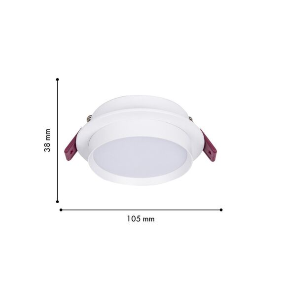4537-1C, врезной светильник, D105xH38, cutout:D90, 1xGX53LEDx15W, IP20, excluded, изображение 2