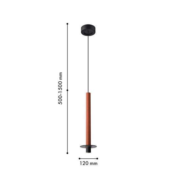 4405-1P, подвес, D120xH500/1500, LEDx6W, 525LM, 4000K, IP20, included, изображение 2
