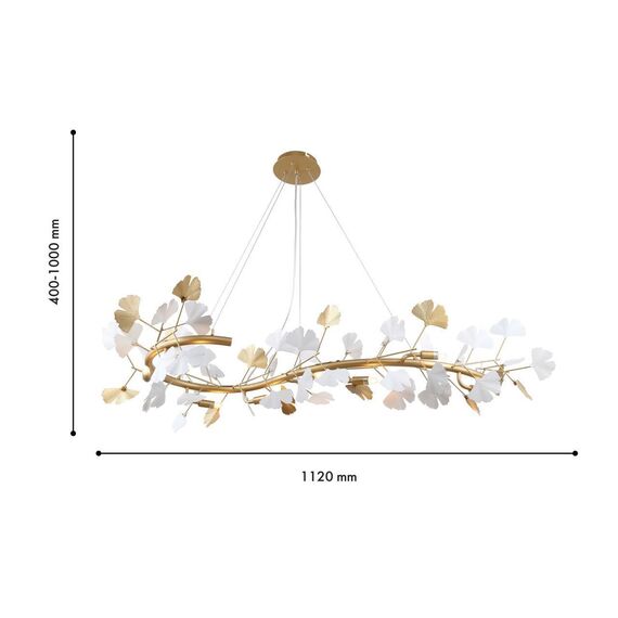 4080-8P, подвесная люстра, L1120xW560xH400/1000, 8xG9x40W, excluded, изображение 3