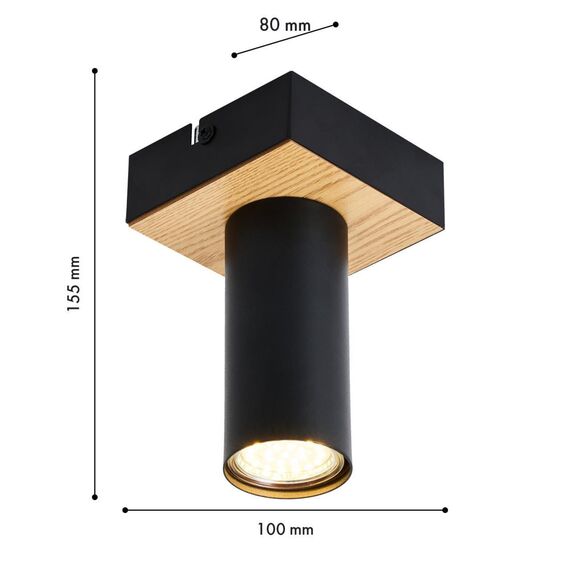 4431-1C, потолочный светильник, L100xW100xH155, 1xGU10x50W, excluded, изображение 3