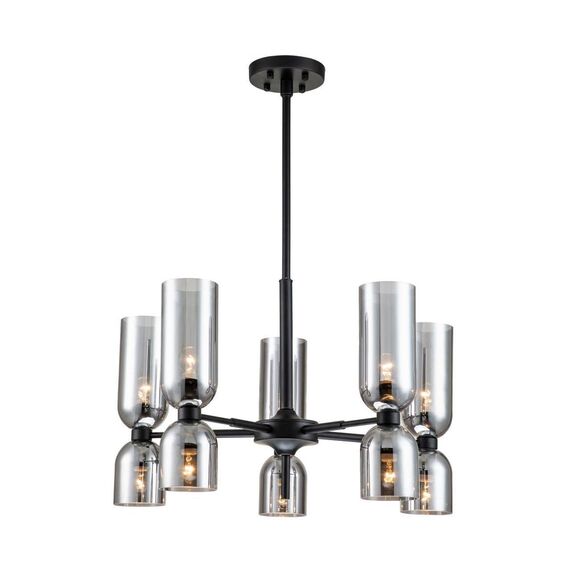 2877-5P, подвесная люстра, D680*H550/850, 10xE14x40W, excluded