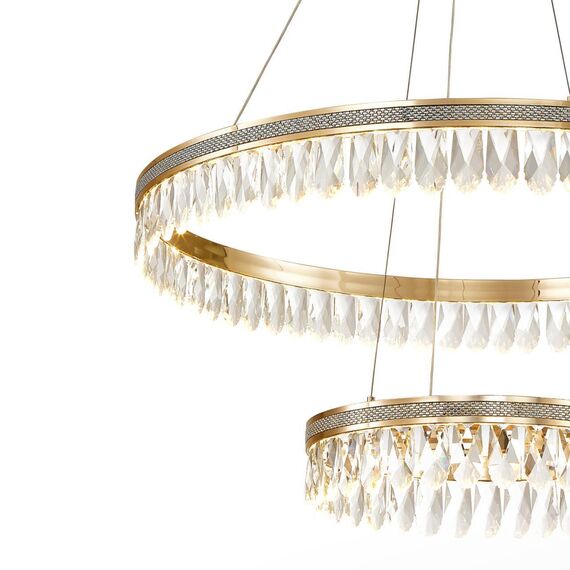 4207-12P, подвесная люстра, D400xD800xH100/1500, LEDx20W + LEDx43W, 6300LM, 3000K, included, изображение 4