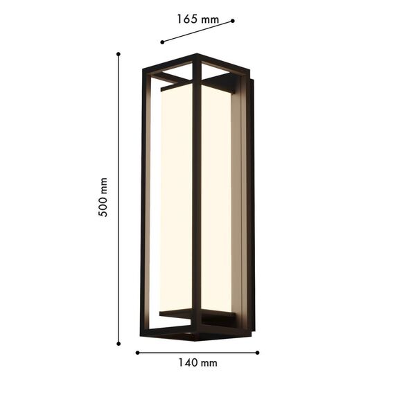4385-2W, уличный светильник, D165xW140xH500, LEDx17W, 1488LM, 3000K, IP54, included, изображение 3