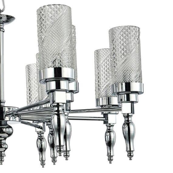 2813-12P, подвесная люстра, D700xH425/1450, 12xE14x40W, excluded, изображение 5