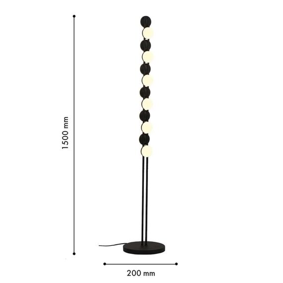 4601-1F, напольный светильник, D200xH1500, 12xLEDx2W, 2160LM, 3000K, included, изображение 3