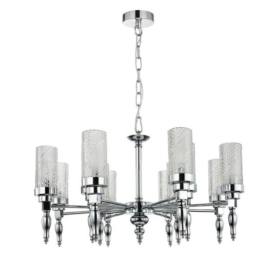 2813-12P, подвесная люстра, D700xH425/1450, 12xE14x40W, excluded, изображение 2