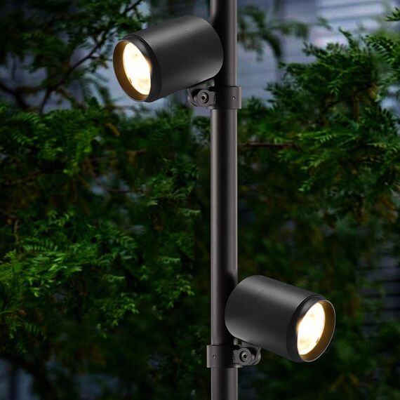 4638-2F, уличный светильник, L280xW100xH2000, 2xLEDx12W, 2100LM, 4000K, IP65, included, изображение 4