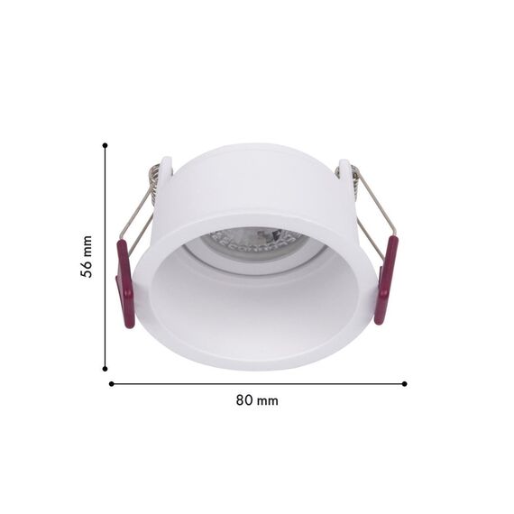 4532-1C, врезной светильник, D80xH56, cutout:D75, 1xGU10x35W, IP20, excluded, изображение 2
