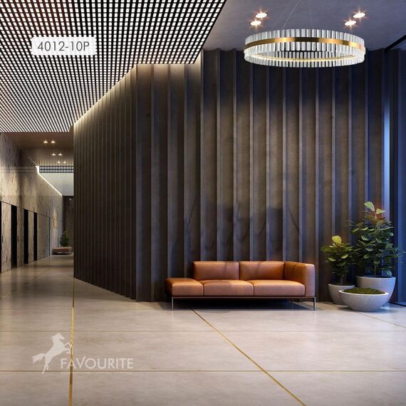 4012-10P, подвесная люстра, D1000xH150/1150, LEDx63W, 5040LM, 4000K, included, изображение 7