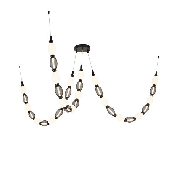 4560-3PC, подвесная/потолочная люстра, D200xH1780/2780 + D650xH890/1775 + D1980xH820/1725, 3xLEDx18W, 2230LM, 4000K, included, изображение 7