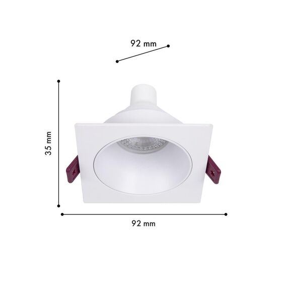 4525-1C, врезной светильник, L92xW92xH35, cutout:D75, 1xGU10x35W, IP20, excluded, изображение 2