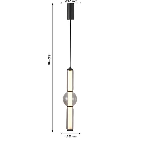 4458-1P, подвес, D120xH690/1080, LEDx23W, 3130LM, 4000K, included, изображение 3
