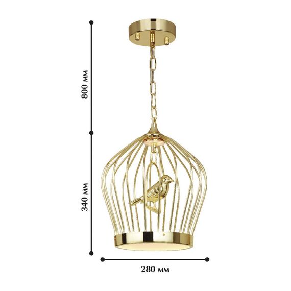 1930-2P, люстра подвесная, D280xH340/1140, 1xLEDx9W + 1xLEDx3W, 960LM, 3500K, included, изображение 2