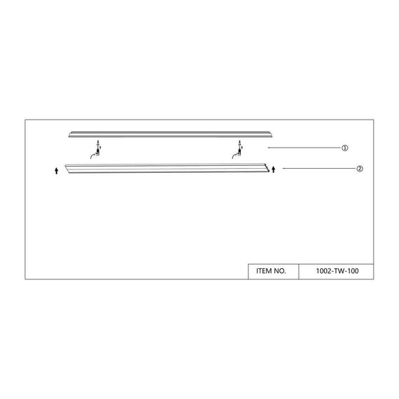 1002-TW-100, шинопровод, L1000xW30xH5, IP20, изображение 3