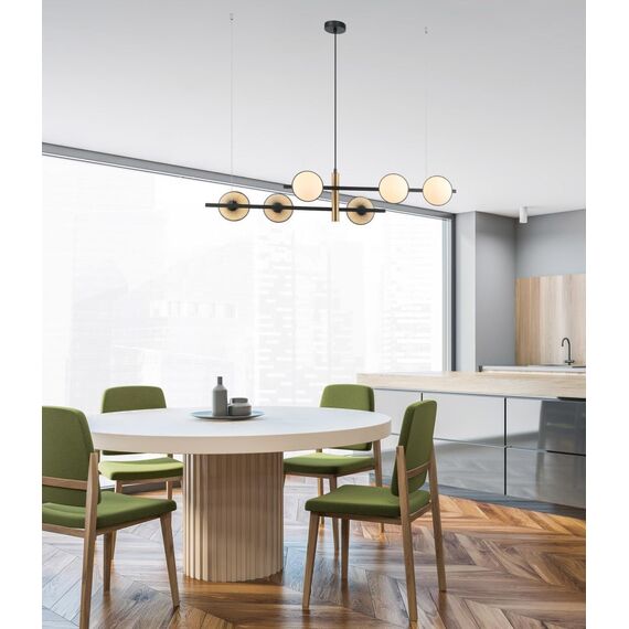 2826-6P, подвесная люстра, L1040xW310xH215/1770, 6xG9x25W, excluded, изображение 8