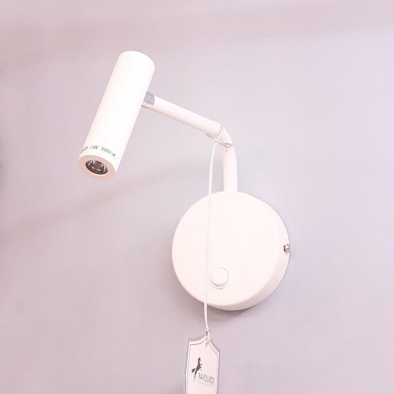 1961-1W, настенный светильник, D120xW60xH100, 1xLEDx3W, 240LM, 3000K, included, switch, изображение 8