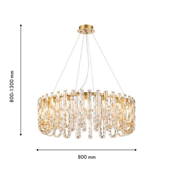 4721-20P, подвесная люстра, D800xH800/1300, 20xG9x40W, excluded, изображение 3