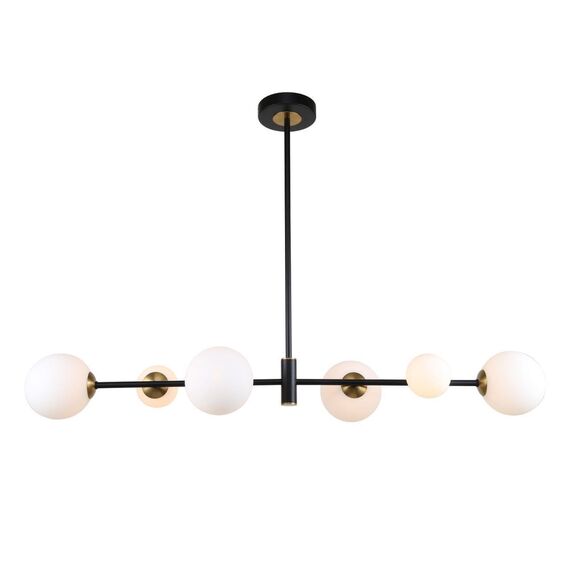 3090-6P, потолочная люстра, L950xW270xH320/620, 6xG9x25W, excluded