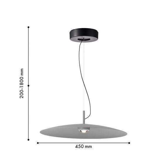 4412-1P, подвес, D450xH200/1800, LEDx8W, 700LM, 4000K, IP20, included, изображение 2