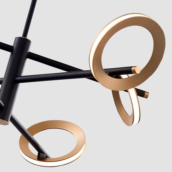 4322-6P, подвесная люстра, D850xH460/1360, 3xLEDx7W + 3xLEDx5W, 2880LM, 4000K, included, изображение 3