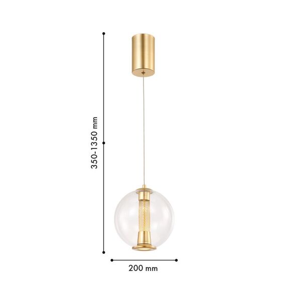 4551-2P, подвес, D200xH350/1350, LEDx7W, 255LM, 4000K, included, изображение 3