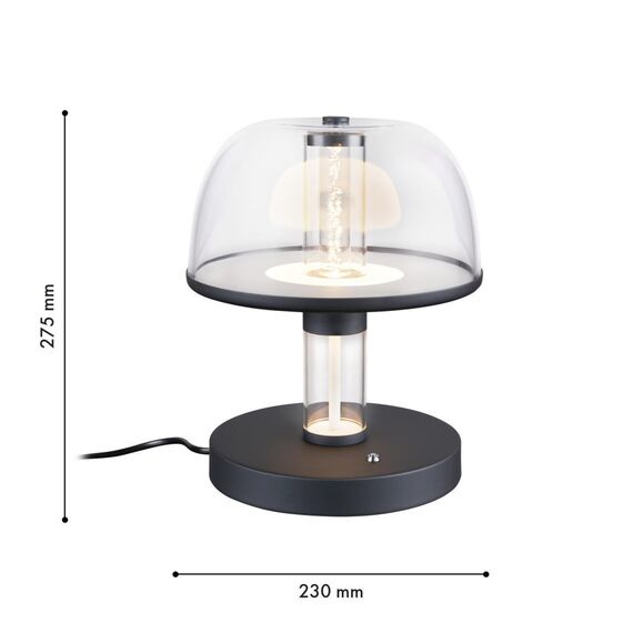4312-1T, настольный светильник, D230xH275, LEDx12W, 600LM, 4000K, CRI>90, included, switch, dimmer, изображение 2