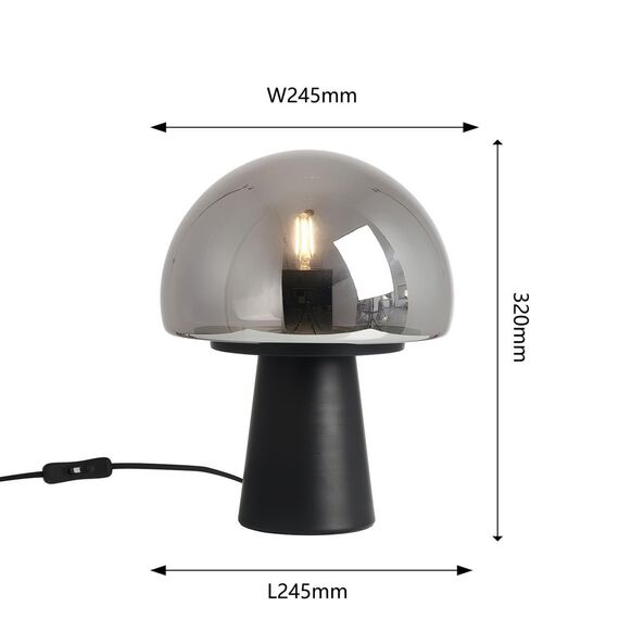 4449-1T, настольный светильник, D245xH320, 1xE27x60W, excluded, switch, изображение 3