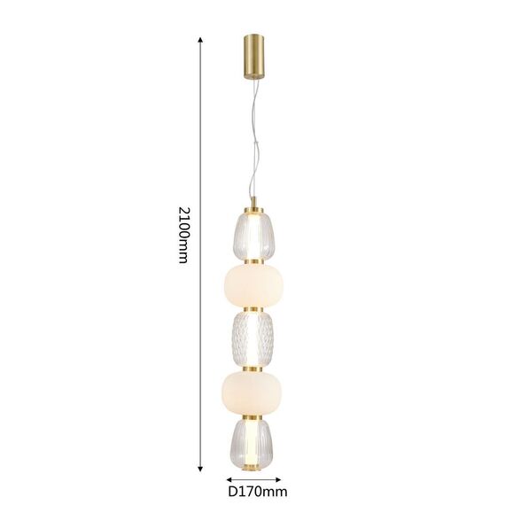4057-2P, подвес, D170xH900/2100, LEDx36W, 3272LM, 3000K, included, изображение 3