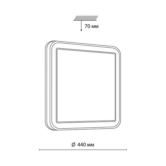 Настенно-потолочные светильники Sonex 7621/DL, изображение 2