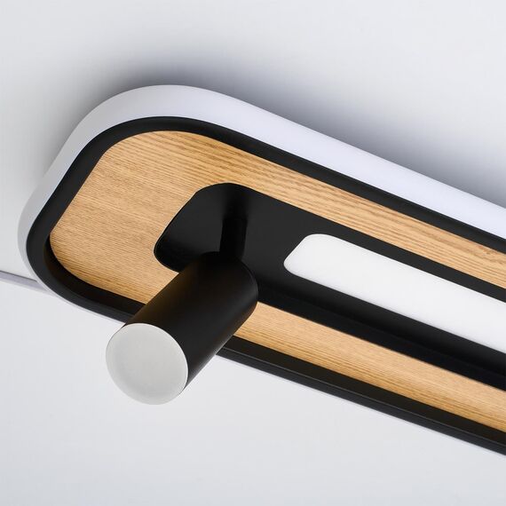 4439-2C, потолочный светильник, L600xW170xH170, LEDx40W, 3200LM, 3000-6000K, included, remote control, изображение 4