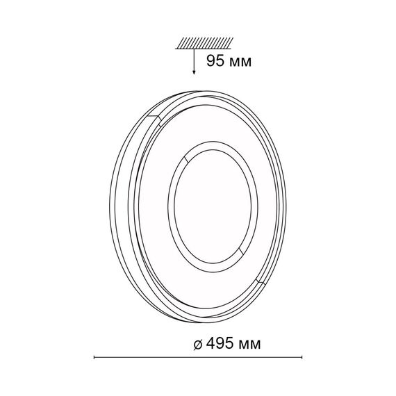Настенно-потолочные светильники Sonex 3046/EL, изображение 2