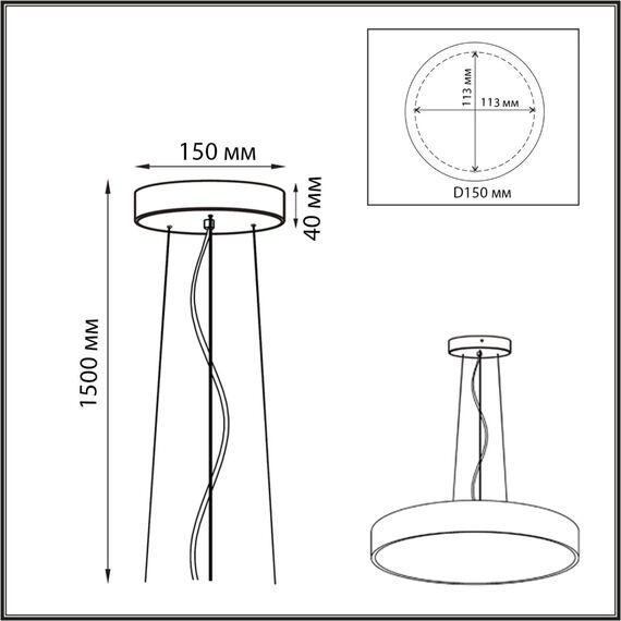 Настенно-потолочные светильники Sonex 7756 (7758)/L, изображение 2