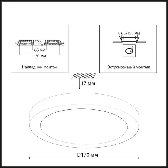 Настенно-потолочные светильники Sonex 7754/12L, изображение 2