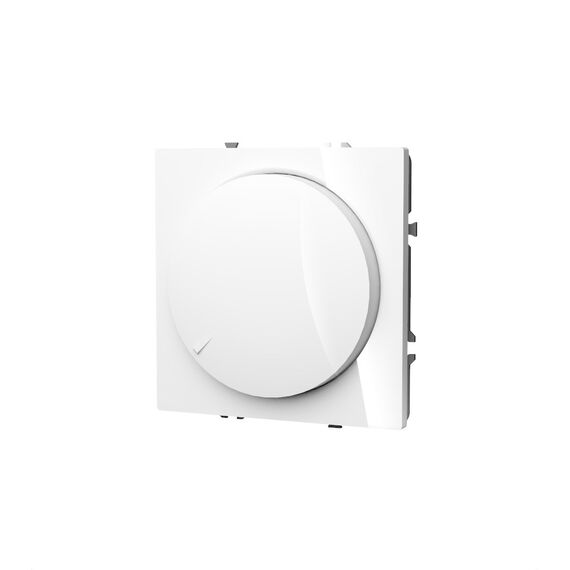 Светорегулятор встраиваемый VOLTUM S70 поворотно-нажимной 600 Вт, (белый глянцевый), изображение 5