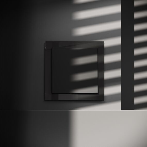 Заглушка VOLTUM S70 с суппортом, (черный матовый), изображение 2