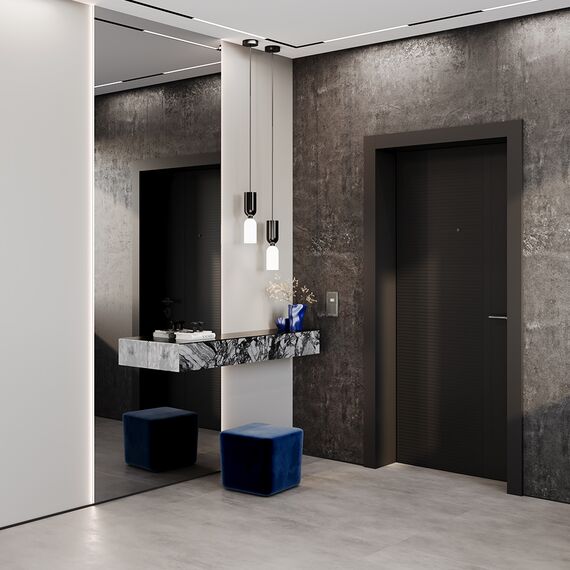 Выключатель встраиваемый VOLTUM S70 двухклавишный с подсветкой 10А, (титан), изображение 7