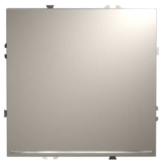 Проходной переключатель встраиваемый VOLTUM S70 одноклавишный с подсветкой 10А, (кашемир)