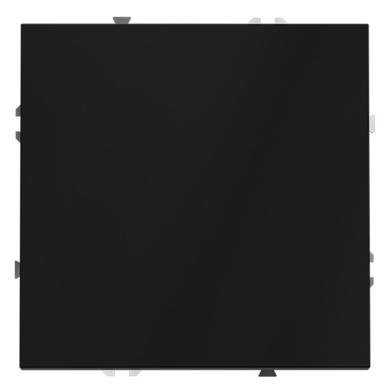 Выключатель с самовозвратом встраиваемый VOLTUM S70 одноклавишный 10А, (черный матовый)